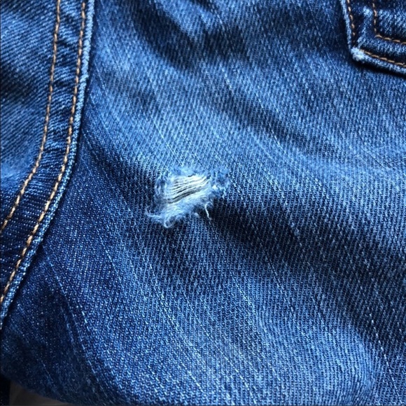 AG Adriano‎ Goldschmeid The Shorty Capri cropped denim cuff jeans size 31 - Picture 4 of 8